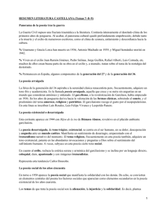 Poesía y Teatro de posguerra