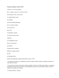 Poema pra queimar na festa (1927) L'homme est un animal magique