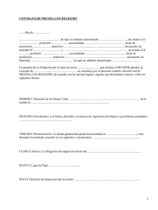 Prenda con registro