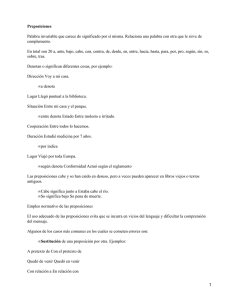 Preposiciones