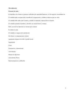 Procesos de ventas
