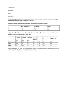 Propiedades dieléctricas de los materiales