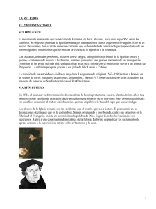 Protestantismo y Anglicanismo