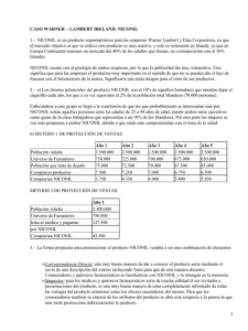 CASO WARNER − LAMBERT IRELAND: NICONIL