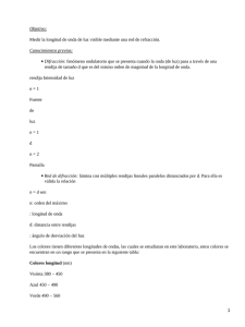 Informe de Laboratorio: Longitud de Onda de la Luz Visible