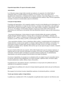 Reparto del mundo colonial