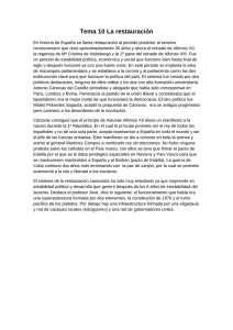 Tema 10 La restauración