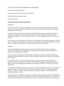 Revolución industrial y sus efectos sociales