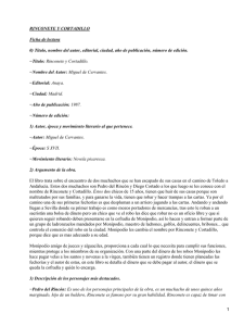 RINCONETE Y CORTADILLO Ficha de lectura