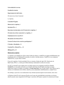 Síntesis de un ester comercial