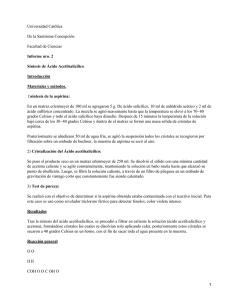 Síntesis del ácido acetilsalicílico