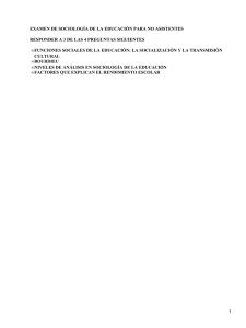 Sociología de la Educación para no asistentes
