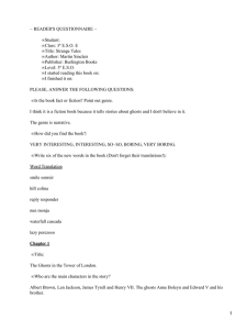 Strange Tales Reader's Questionnaire: Comprehension Check