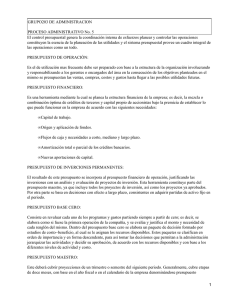 Técnicas para el diseño de presupuestos