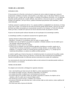 Teoría de la decisión