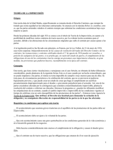 Teoría de la imprevisión