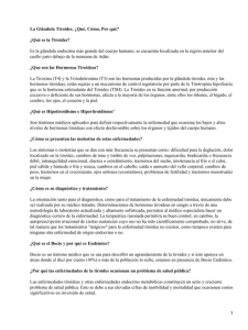 La Glándula Tiroides. ¿Qué, Cómo, Por qué? ¿Qué es la Tiroides?