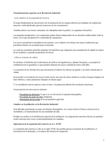 Transformaciones agrarias y Revolución Industrial