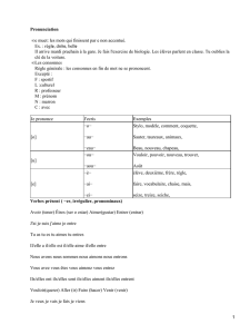 Verbes et vocabulaire français