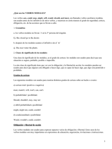 Verbos modales
