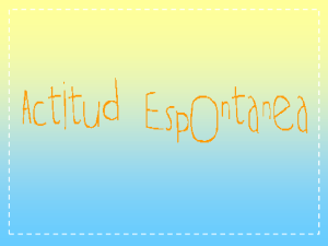 Actitud espontánea