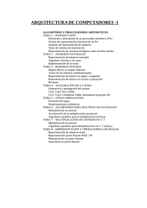 ARQUITECTURA DE COMPUTADORES -1