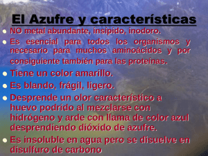 El Azufre y características