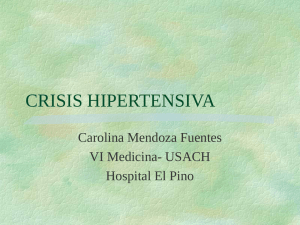Crisis hipertensiva