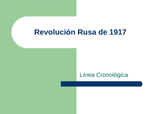 Cronología de la Revolución Rusa