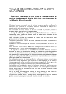 1.1 TEMA 1. EL DERECHO DEL TRABAJO Y SU ÁMBITO DE APLICACIÓN