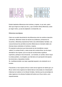 Diferencias entre el hombre y la mujer