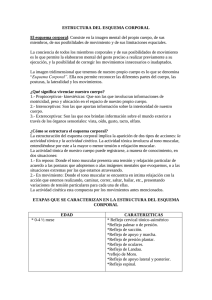 Estructura del esquema corporal