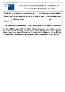 Examen de Política Económica
