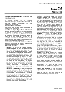 Modelos De Toma De Decisiones Maximin Maximax Hurwicz Laplace Savage 