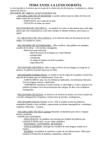 Lexicografía