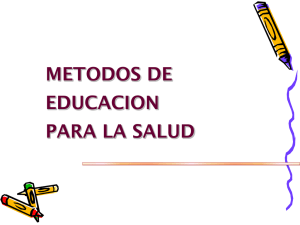 Métodos de Educación para la Salud: Presentación