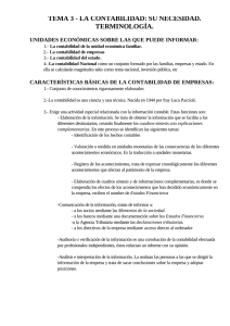 Necesidad de la contabilidad: Terminología