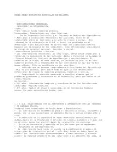 Necesidades educativas en infantil
