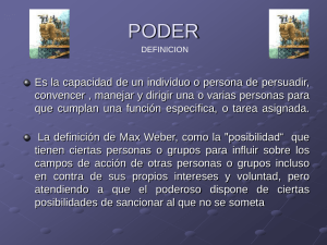 Poder: Definición y Tipos de Poder en la Administración
