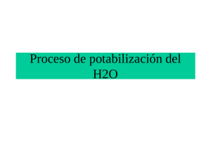 Potabilización del agua