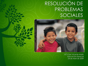 Resolución de problemas sociales