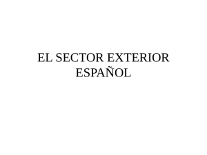 Sector exterior español: balanza de pagos
