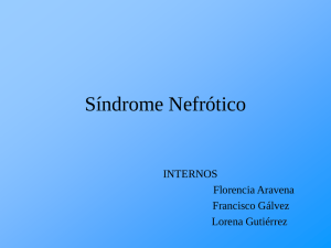 Síndrome nefrótico