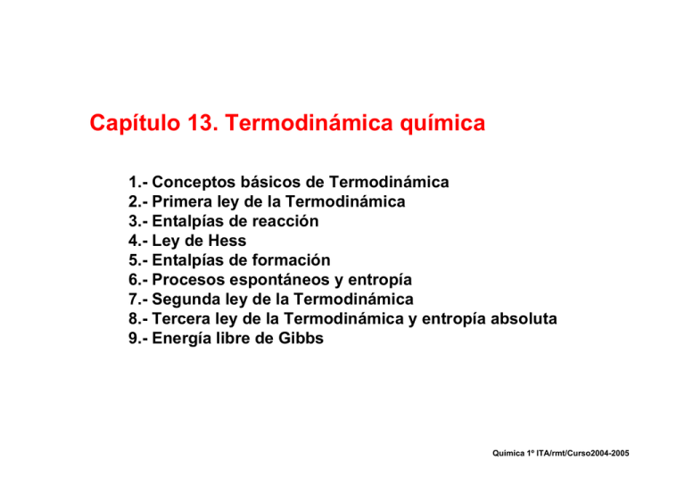 Termodinámica Química