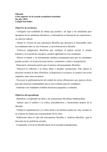 filosofía 6º - COLEGIO SAN ISIDRO