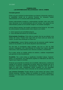 Las Enfermedades Relacionadas con el Crimen
