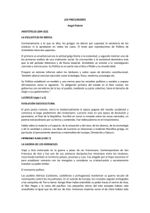LOS PRECURSORES Angel Palerm ARISTÓTELES (384