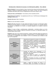Introducción al derecho de acceso a la información pública