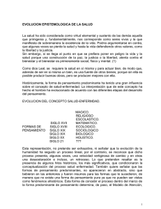 Evolución Epistemológica de la Salud: Un Análisis Histórico