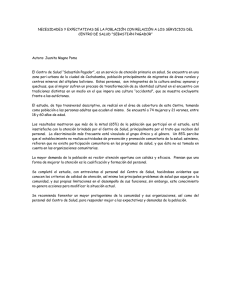 necesidades y expectativas de la población con relación a los